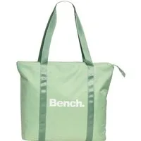 Bench. Schultertasche Bench Shopper Nylon Schultertasche (Schultertasche), Damen, Jugend Nylon Schultertasche, grau-grün ca. 43cm