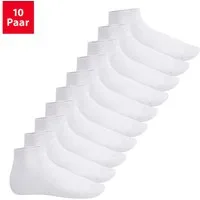 Footstar Kurzsocken EVERYDAY! 10 Paar Quarter Socken Kurzsocken Kurze Baumwoll Socken