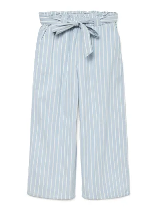 VERO MODA - VMXENIA HR CHAMBRAY PAPERBAG CULOTTE light blue denim - Gr. - M