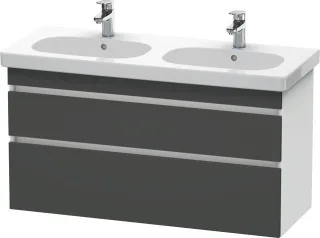 Duravit DuraStyle Waschtischunterbau wandhängend Graphit & Weiß Matt 1150x453x610 mm - DS648604918 DS648604918