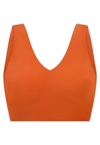 SCHIESSER - Bustier mit herausn. Pads terracotta - Gr. - 42