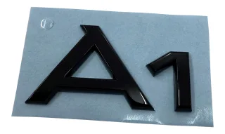 Original Audi A1 Black Edition Emblem Schriftzug Logo Schwarz A1 8X GB