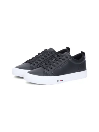 Tommy Hilfiger Sneaker "HARLEM STREET LTH" Freizeitschuh, Halbschuh, Schnürschuh mit TH-Logo -klein ausfallend