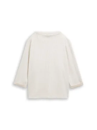 Tom Tailor - Sweatshirt mit Stehkragen sand stone beige melange - Gr. - XL