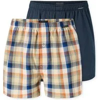 Schiesser Weiter Boxer Boxershorts Multipack Eingriff mit Knopf, elastischer Bund, lockere Passform