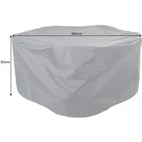 riess-ambiente Gartenmöbel-Schutzhülle PRESTIGE PROTECT 180cm anthrazit · runde Schutzhaube für Möbel (Einzelartikel, 1-St), reißfeste Abdeckung aus witterungsbeständigem Gewebe · für Gartenmöbel