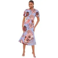 LIPSY Midikleid Lipsy Fit-and-Flare-Midikleid mit Perlen, Regular (1-tlg)
