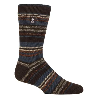 Herren Thermo-Muster Pilling Socken mit Streifen für den Winter
