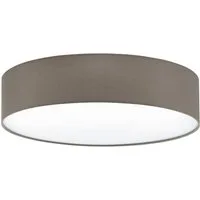 EGLO Deckenleuchte PASTERI, ohne Leuchtmittel, Leuchtmittel wechselbar, Deckenleuchte aus Textil und Kunststoff, Flurlampe Decke, E27, Ø 57 cm