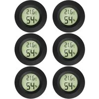 MAVORI Raumthermometer digitaler Hygrometer mit Thermometer für innen, 3er & 6er Set, 6-tlg., Temperatur & Luftfeuchtigkeit mit sehr präzisen Messwerten