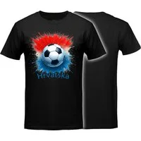 MyDesign24 T-Shirt Fussball Shirt - WM T-Shirt schwarz Herren und Damen Fussball kurzarm Kroatien Fan-Shirt i678