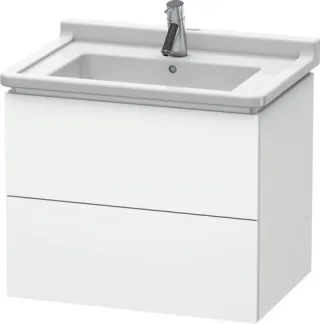Duravit L-Cube Waschtischunterbau wandhängend Weiß Matt 670x469x558 mm - LC626401818 LC626401818