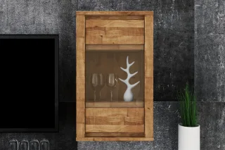 Hängevitrine Wandschrank MAISON Buche massiv 45x76x35 cm