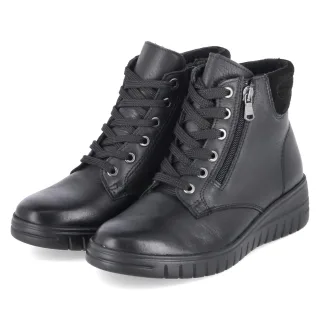 Beliana Schnürstiefeletten ISLA 06  Schwarz - Gr. 37 -  Textil