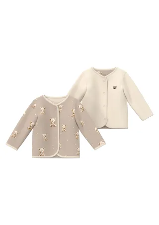 s.Oliver - Sweatshirt Jacke beige - Gr. - 68