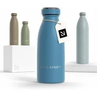 LARS NYSØM Thermoflasche Ren, Isolierflasche mit Vakuum Isolierung: 12h heiß / 24h kühl