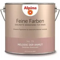Alpina Wand- und Deckenfarbe Dezentes Roséviolett No. 19, Matt, wasserbasiert, ohne Grundierung, hochdeckend