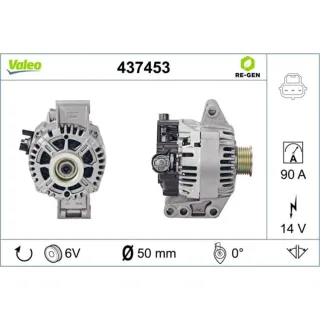Valeo Generator  90A Ford KA RB 1,3i Schaltgetriebe