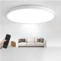 JDONG LED Deckenleuchte Flach Rund Weiß Deckenlampe 24W/36W/54W, Durchmesser 30CM/40CM/50CM, LED fest integriert, 3000K Warmweiß, für Schlafzimmer Küche Keller Balkon Büro Wohnzimmer