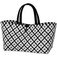 Handed By Einkaufskorb Handed By Handtasche Mini Motif Bag Black White