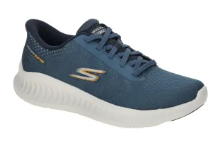Skechers 216375 NVY Herren Slipper blau navy Air-cooled Memory Foam GOGA MAT