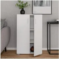HTI-Living Kommode Kommode Thekla 2 türig Schrank Holzoptik (Stück, 1 St., 1 Kommode), Mehrzweckschrank 3 Fächer