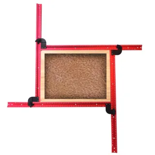 Adjustable Aluminum Router Jig Frame 53cm Square Router Template Guide 0-500mm Groove Router Jig for Woodworking