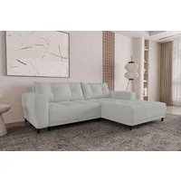 99rooms Ecksofa Massimo, Sofa L-Form, Eckcouch, mit Schlaffunktion,Rundumbezug, in Strukturstoff NEVE