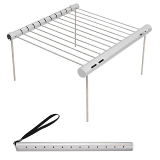 IPRee Mini Pocket BBQ Grill Portable Stainless Steel BBQ Grill Folding BBQ Grill Stove Rack Home Outdoor Camping Barbecu