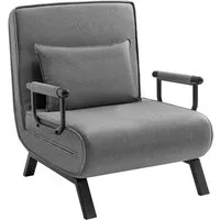 Woltu Schlafsofa, 1 Teile, Schlafsessel 3 in 1, mit Bettfunktion, Sofabett Gästebett