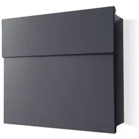 Radius Briefkasten Briefkasten Letterman 4 Anthrazit (RAL 7016) inkl. LED Licht