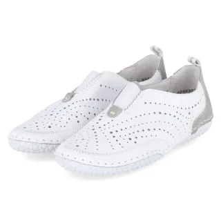 Rieker Barfußschuhe  Weiß - Gr. 37 -  Leder und Textil