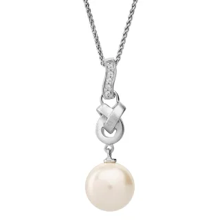 Orphelia 'Clara' Damenkette mit Anhänger aus 925er Sterlingsilber – Silber ZH-7515