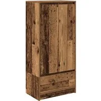 vidaXL Sideboard Schrank mit Schublade Altholz-Optik 55,5x34x119,5 cm (1 St)