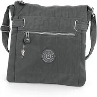 BAG STREET Umhängetasche Bag Street Damenhandtasche Umhängetasche (Umhängetasche), Damen, Jugend Umhängetasche Nylon, grau ca. 26cm x ca. 27cm