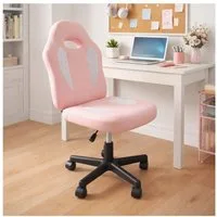 HTI-Living Schreibtischstuhl Schreibtischstuhl höhenverstellbar 360°-Drehfunktion Rosa-Weiß (Stück, 1 St)