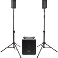 Vyrve Audio Vyrve Audio MIZAR PA-System mit Mixer und Stativen Lautsprechersystem (Bluetooth, PA-System mit Mixer und Stativen)