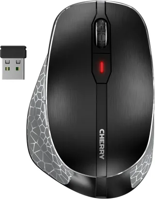 Cherry MW 8C Ergo [kabellos Bluetooth USB-A 6 Tasten] schwarz/grau