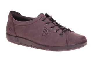 Ecco 206503 lila mauve SOFT 2.0 Damen Halbschuhe Nubuck G-Weite