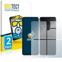 BROTECT Displayschutzfolie Schutzfolie für Samsung Galaxy Z Flip 3 5G (Display+Rückseite), 2 Stück, Displayschutz Schutz Folie Matt Entspiegelungsfolie