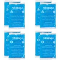 relaxdays Kühlpad 16x Kühlpads rechteckig blau