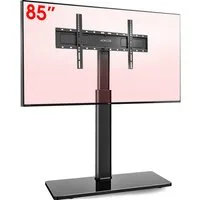 AOKCOS TV-Ständer hohe TV-Halterung, 43-85 Zoll, (bis 85 Zoll, höhenverstellbar, schwenkbar ±30°, neigbar -2° bis +10)