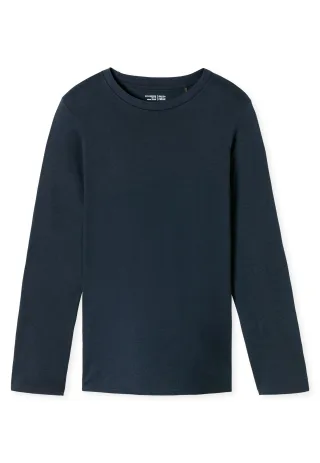 SCHIESSER - Langarmshirt Rundhals nachtblau - Gr. - 58