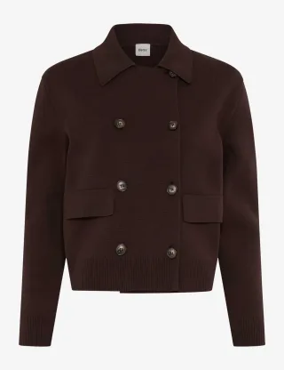 Brax Damen Strickjacke Style ANNI brunette, dunkelbraun, Gr. 34
