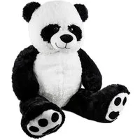BRUBAKER Kuscheltier XXL Panda Teddy 100 cm groß, Pandabär (1-St., Teddybär Schwarz Weiß), Panda Bär Stofftier Plüschtier