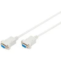 Null-Modem Anschlusskabel beige, 1,8 Meter