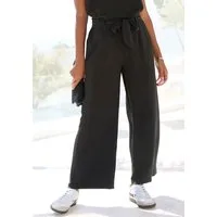 Vivance Schlupfhose mit weitem Bein und bequemer Passform (mit Gürtel) mit elastischem Bund, luftige Sommerhose, Basic