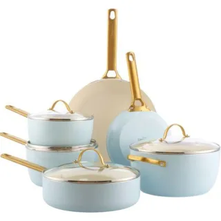 GreenPan Padova Reserve 6 Tlg Topf&Pfannenset Hellblau