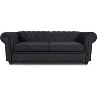 Sofnet Sofa Asti 3, Chesterfield Sofa 3-er, Sofagarnitur, Glamour Couch