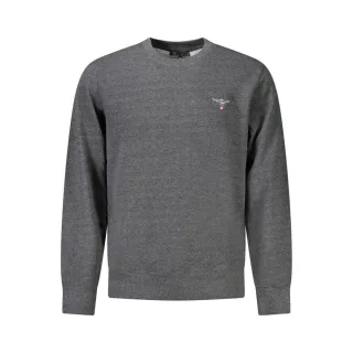 Akademie Militär Grau Recycelte Baumwolle Herren Sweatshirt
